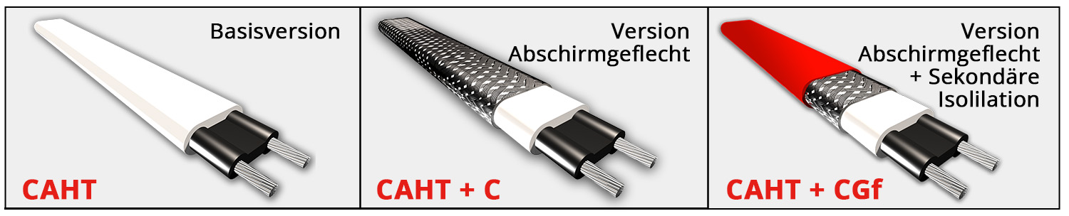 CAHT Heizkabel versionen
