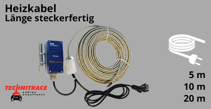 Heizkabel – Länge steckerfertig – TECHNITRACE